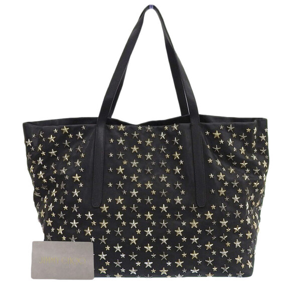 JIMMY CHOO Black Leather Tote Bag - Picture 1 of 9
